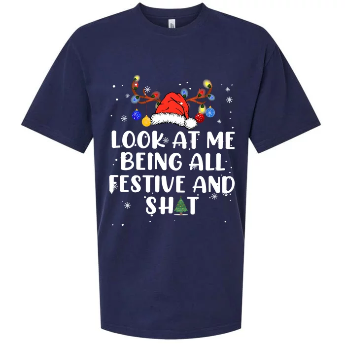 Christmas Look At Me Being All Festive Sueded Cloud Jersey T-Shirt