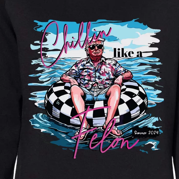 Chillin Like A Felon Womens California Wash Sweatshirt