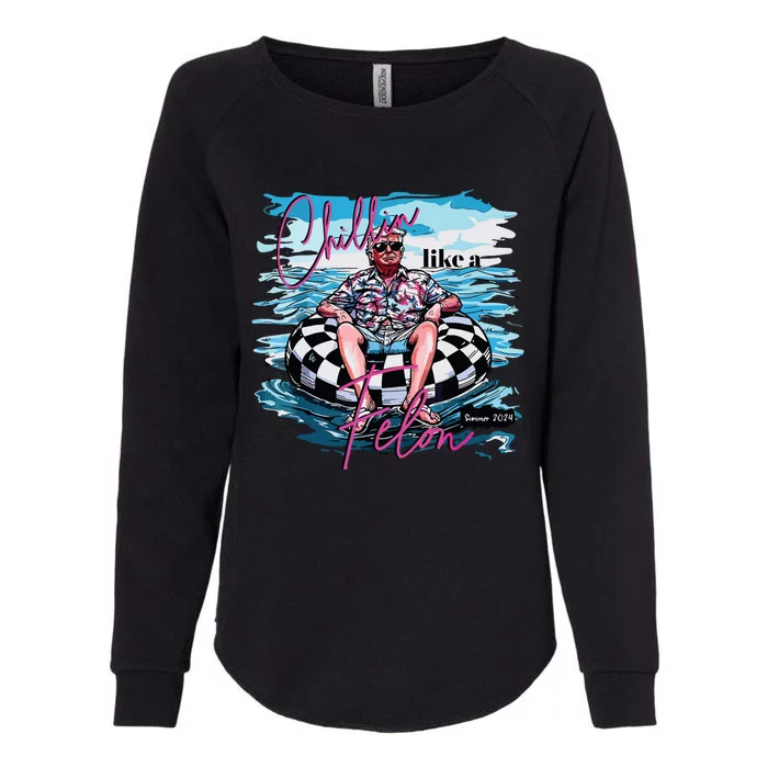 Chillin Like A Felon Womens California Wash Sweatshirt