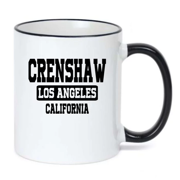 Crenshaw Los Angeles California South Central Hip Hop Gangsta Rap Black Color Changing Mug