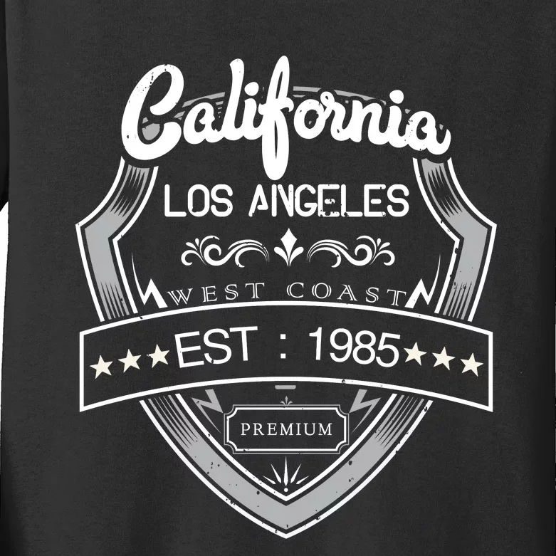 California Los Angeles Kids Long Sleeve Shirt