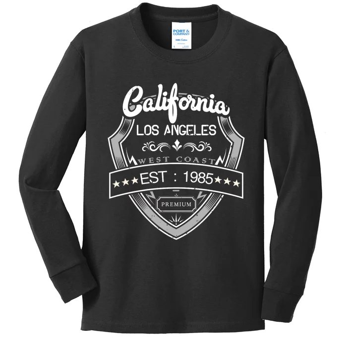 California Los Angeles Kids Long Sleeve Shirt