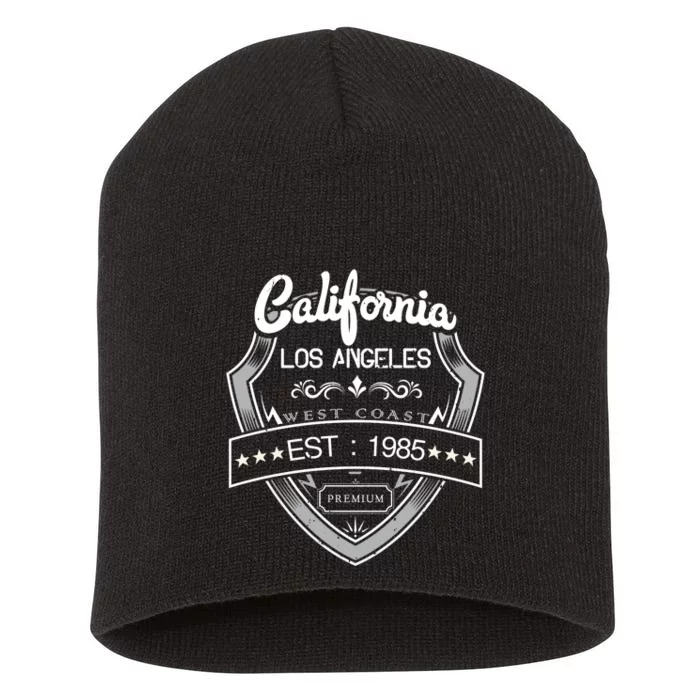 California Los Angeles Short Acrylic Beanie