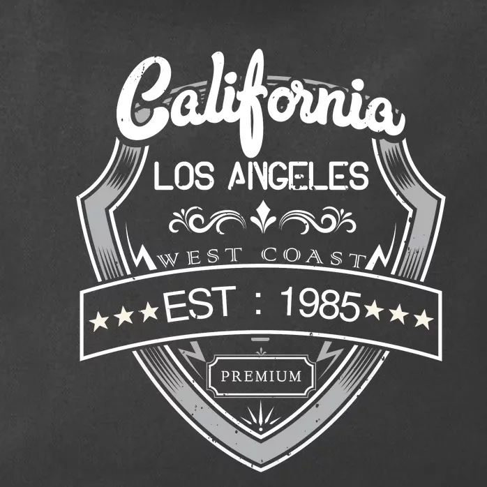 California Los Angeles Zip Tote Bag