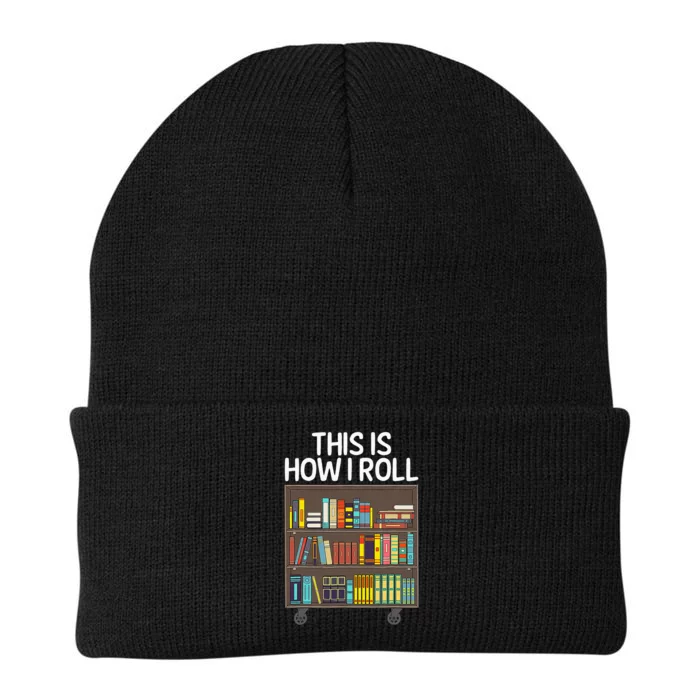 Cute Library Art For  Book Reader School Librarian Knit Cap Winter Beanie