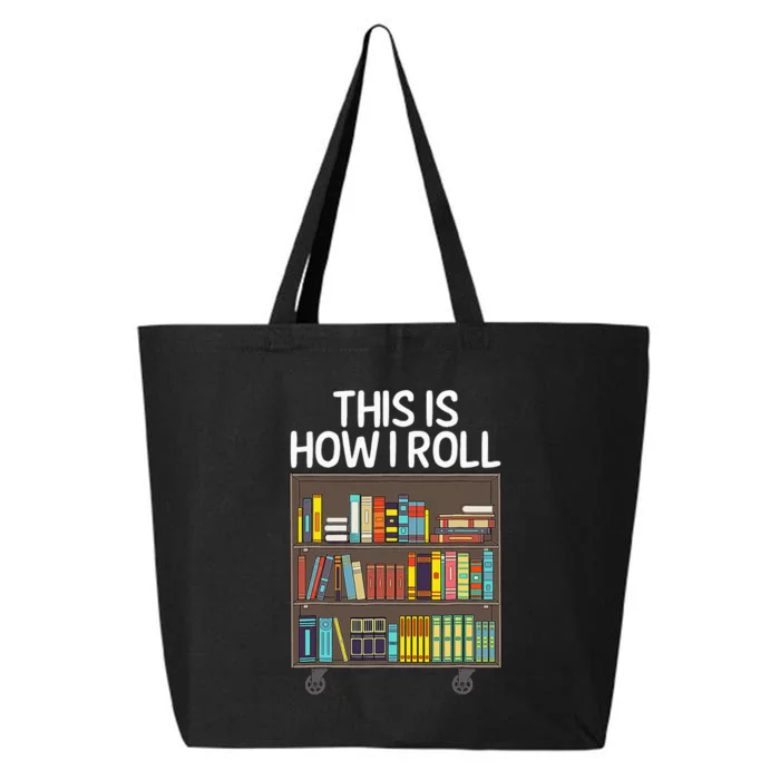 Cute Library Art For  Book Reader School Librarian 25L Jumbo Tote