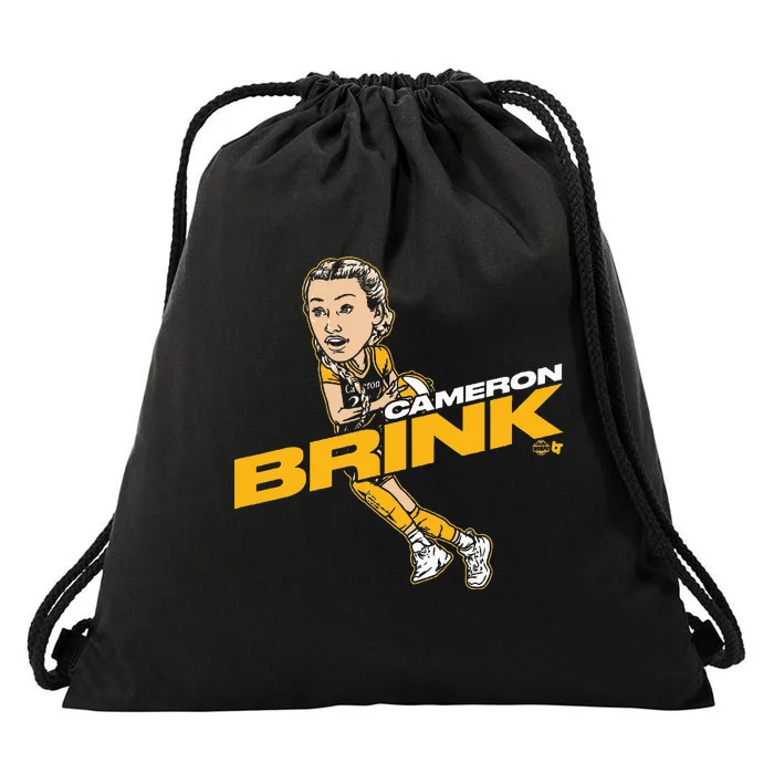 Caricature Los Angeles Basketball Drawstring Bag