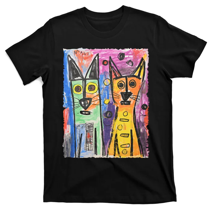 Cat Lover Art For Cat DadS Cat MomS T-Shirt