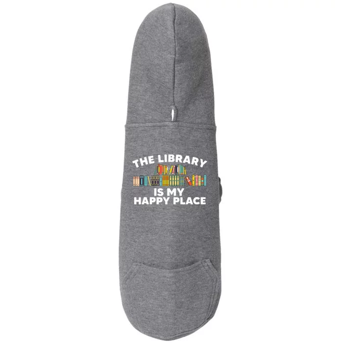 Cool Library Art For Men Women Bookworm Librarian Book Lover Doggie 3-End Fleece Hoodie