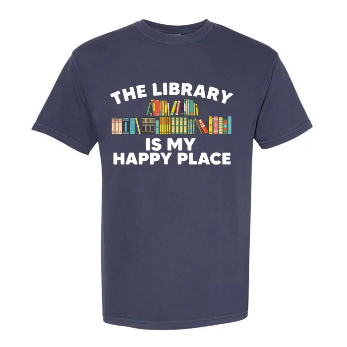 Cool Library Art For Men Women Bookworm Librarian Book Lover Garment-Dyed Heavyweight T-Shirt