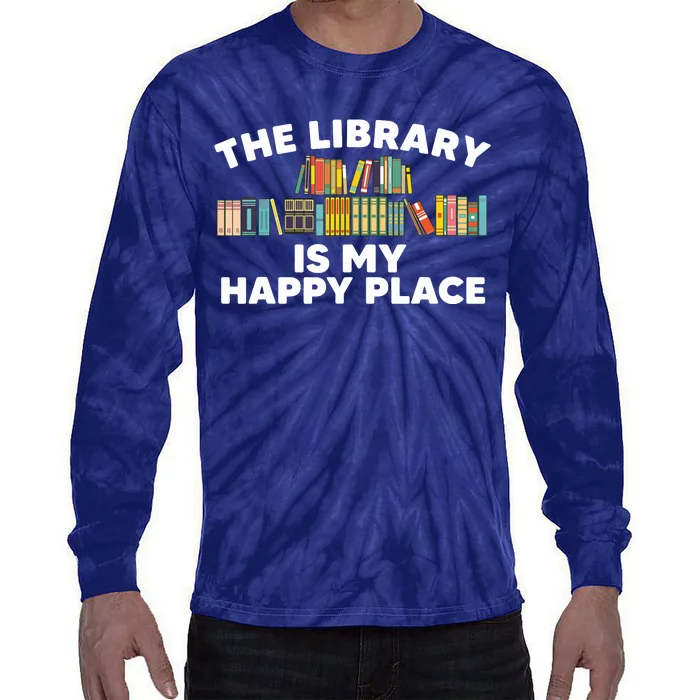 Cool Library Art For Men Women Bookworm Librarian Book Lover Tie-Dye Long Sleeve Shirt