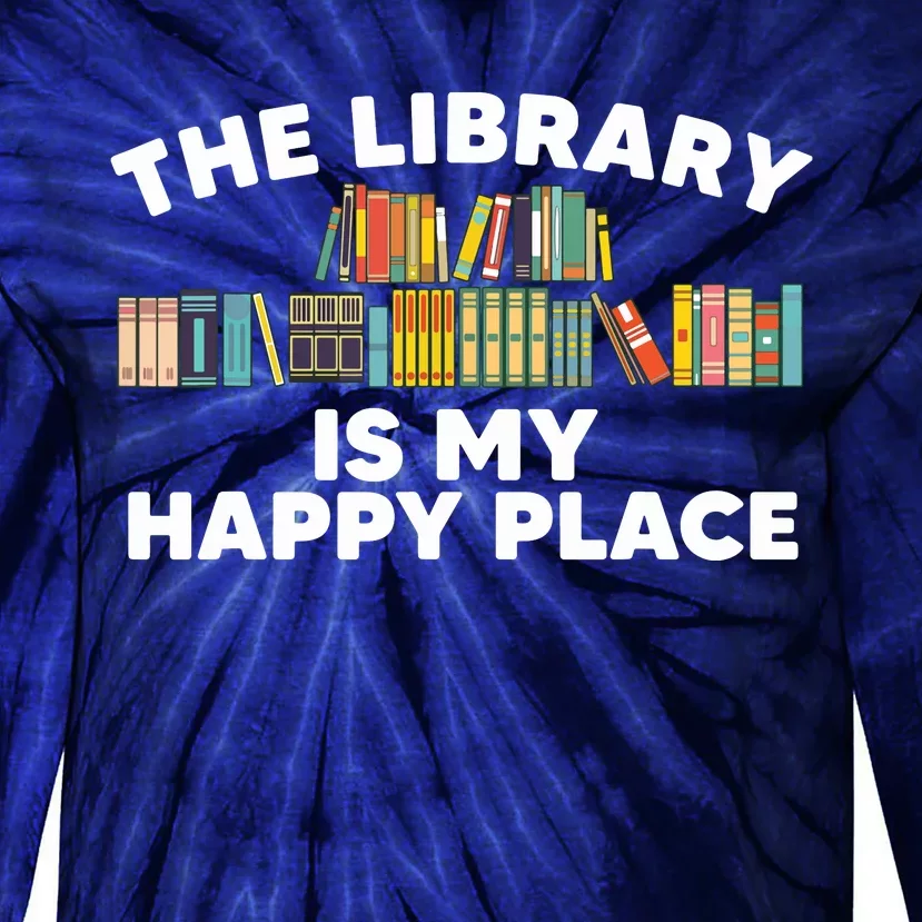 Cool Library Art For Men Women Bookworm Librarian Book Lover Tie-Dye Long Sleeve Shirt