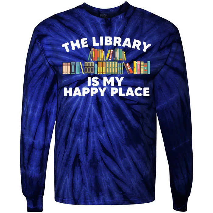 Cool Library Art For Men Women Bookworm Librarian Book Lover Tie-Dye Long Sleeve Shirt