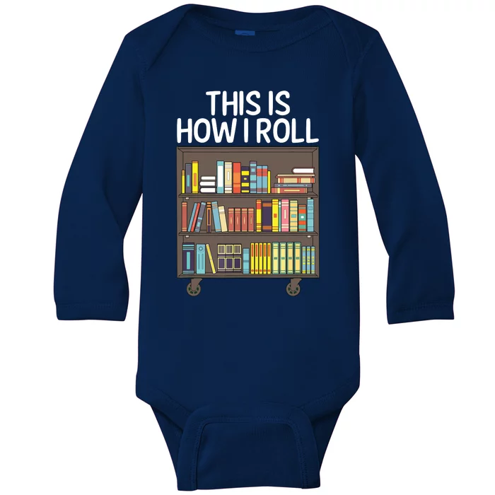 Cute Library Art For Men Women Book Reader School Librarian Baby Long Sleeve Bodysuit