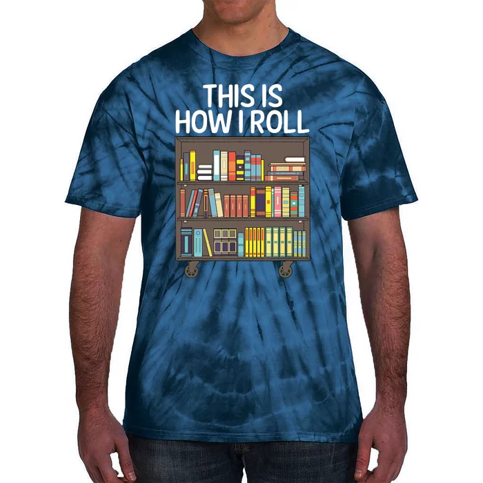 Cute Library Art For Men Women Book Reader School Librarian Tie-Dye T-Shirt