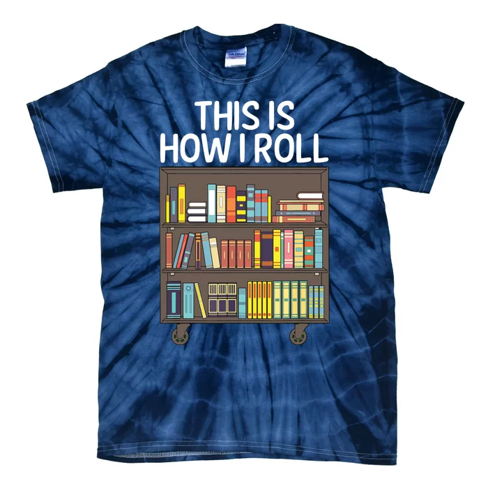 Cute Library Art For Men Women Book Reader School Librarian Tie-Dye T-Shirt