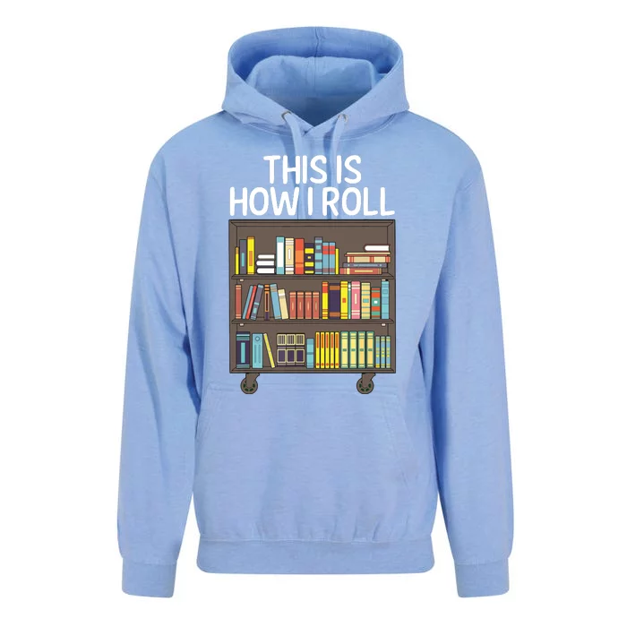 Cute Library Art For Men Women Book Reader School Librarian Unisex Surf Hoodie