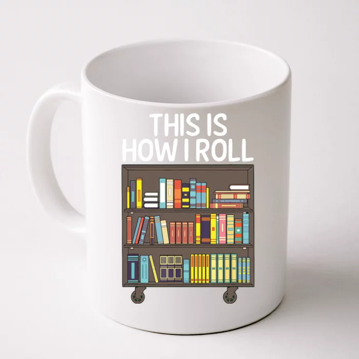 Cute Library Art For Men Women Book Reader School Librarian Front & Back Coffee Mug