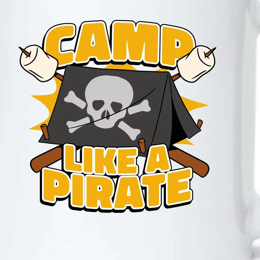 Camp Like A Pirate Black Color Changing Mug