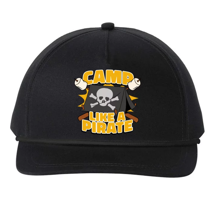 Camp Like A Pirate Snapback Five-Panel Rope Hat