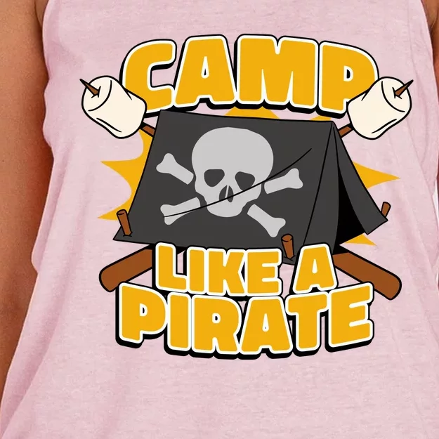 Camp Like A Pirate Women's Knotted Racerback Tank