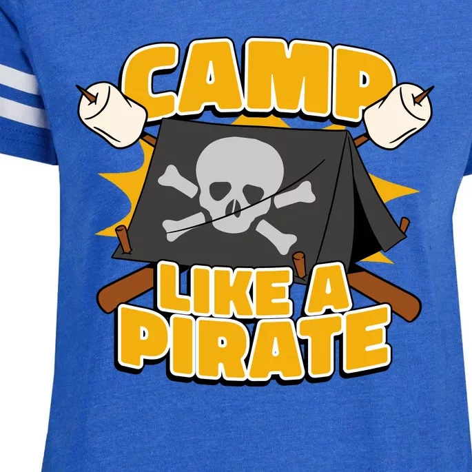 Camp Like A Pirate Enza Ladies Jersey Football T-Shirt