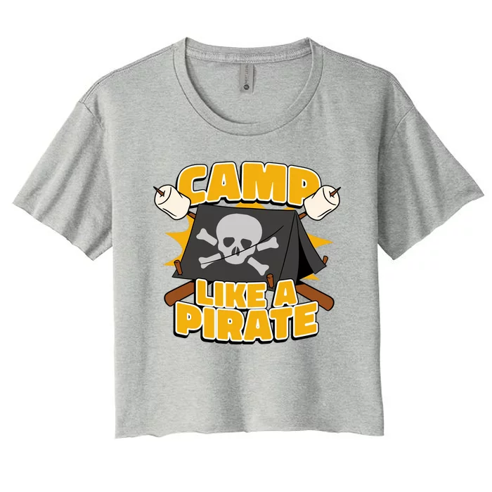 Camp Like A Pirate Women's Crop Top Tee