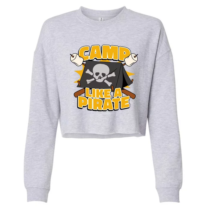 Camp Like A Pirate Cropped Pullover Crew