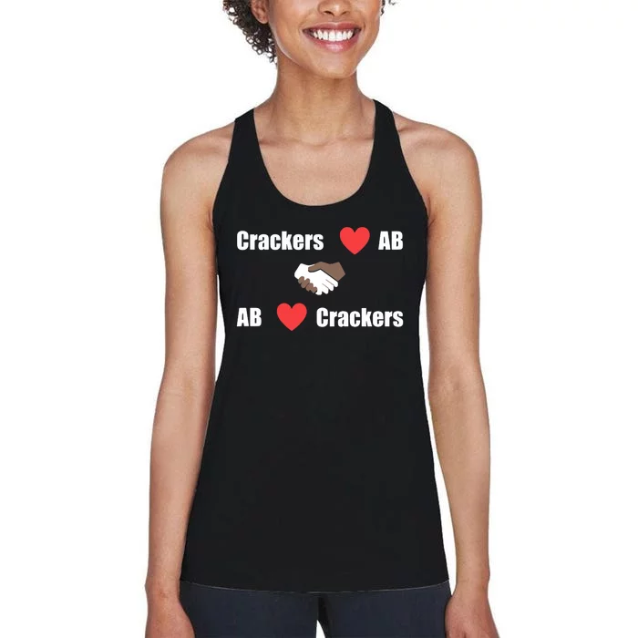 Crackers Love Ab Ab Love Crackers Women's Racerback Tank