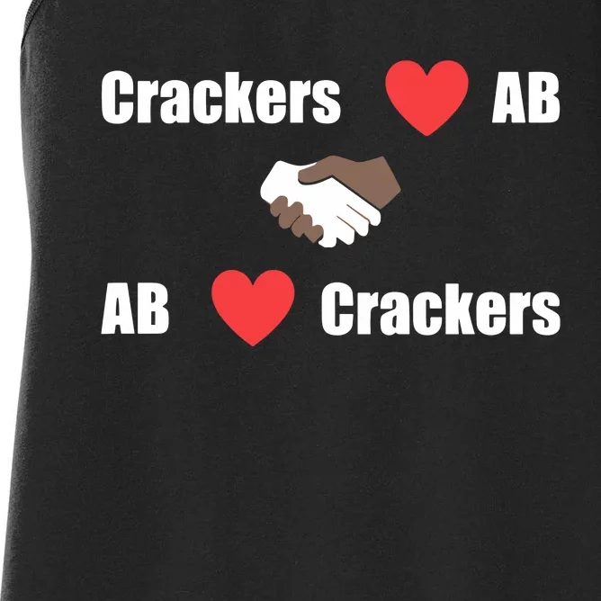 Crackers Love Ab Ab Love Crackers Women's Racerback Tank