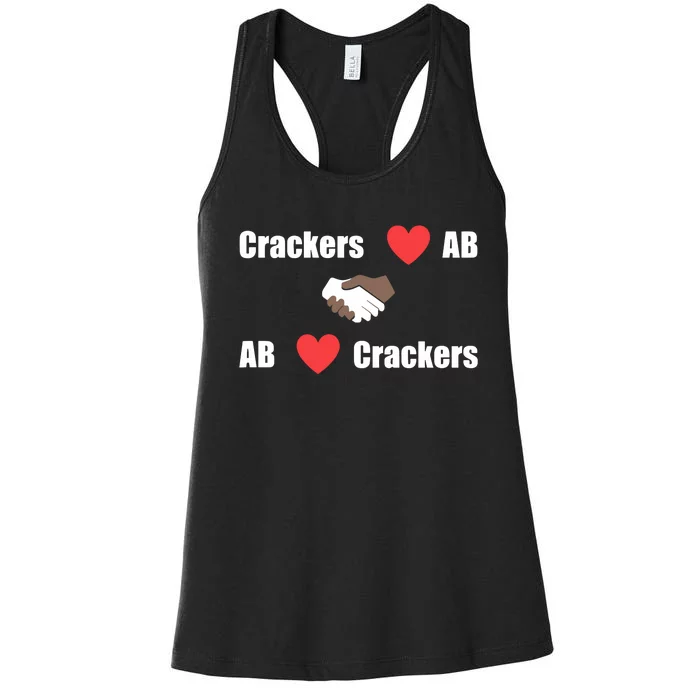 Crackers Love Ab Ab Love Crackers Women's Racerback Tank