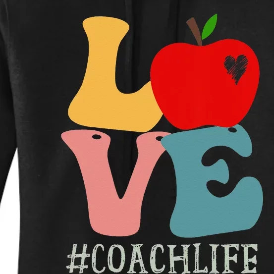 Coach Love Apple Groovy Retro Cute Back To School Women's Pullover Hoodie