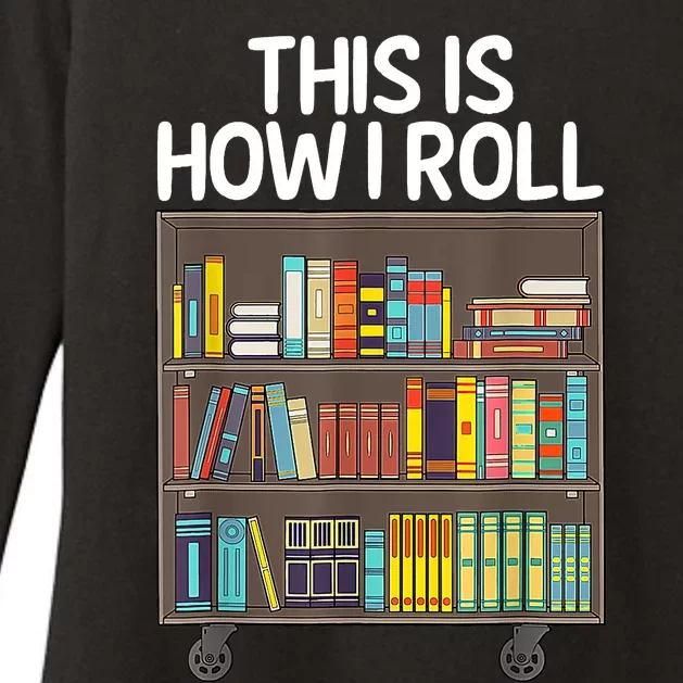 Cute Library Art Book Reader School Librarian Womens CVC Long Sleeve Shirt