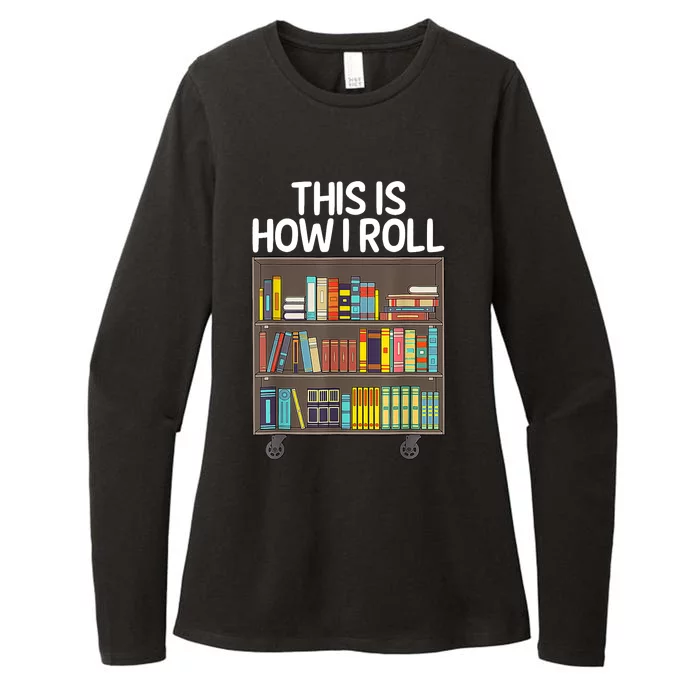 Cute Library Art Book Reader School Librarian Womens CVC Long Sleeve Shirt