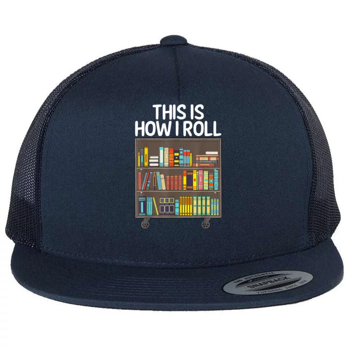 Cute Library Art Book Reader School Librarian Flat Bill Trucker Hat