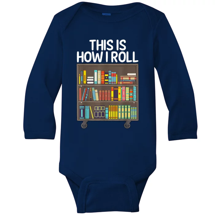 Cute Library Art Book Reader School Librarian Baby Long Sleeve Bodysuit