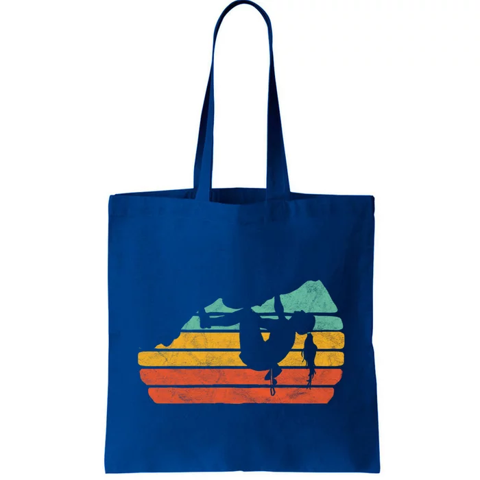 Climb Like A Girl Rock Climbing And Bouldering Retro Gift Tote Bag