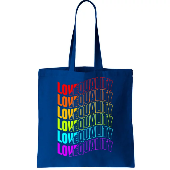 Colorful Love And Equality Lgbtq Pride Month Gift Tote Bag