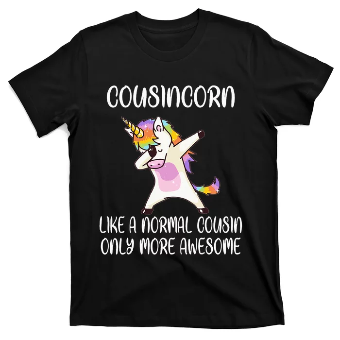 Cousincorn Like A Cousin Only Awesome Dabbing Unicorn T-Shirt