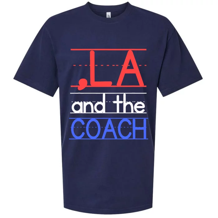 Comma La And The Coach Harris Walz 2024 Educators Sueded Cloud Jersey T-Shirt