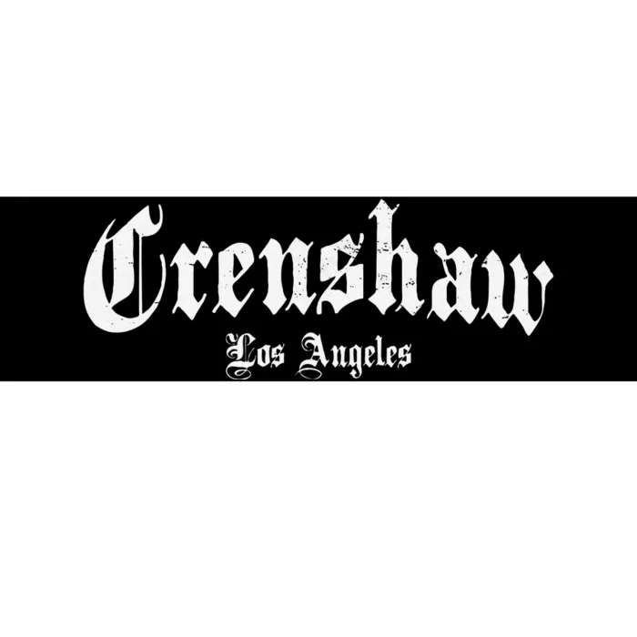 Crenshaw Los Angeles California Hood Bumper Sticker