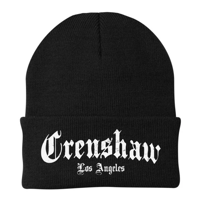 Crenshaw Los Angeles California Hood Knit Cap Winter Beanie