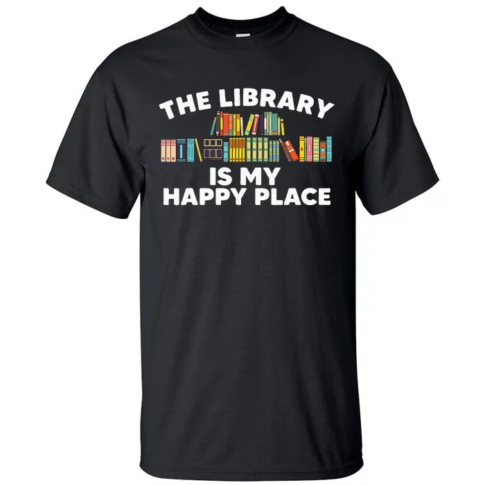 Cool Library Art For Women Bookworm Librarian Book Lover Tall T-Shirt