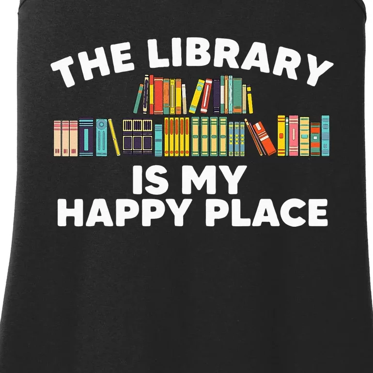 Cool Library Art For Women Bookworm Librarian Book Lover Ladies Essential Tank