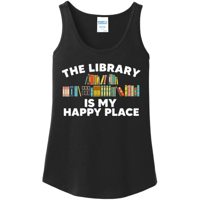 Cool Library Art For Women Bookworm Librarian Book Lover Ladies Essential Tank