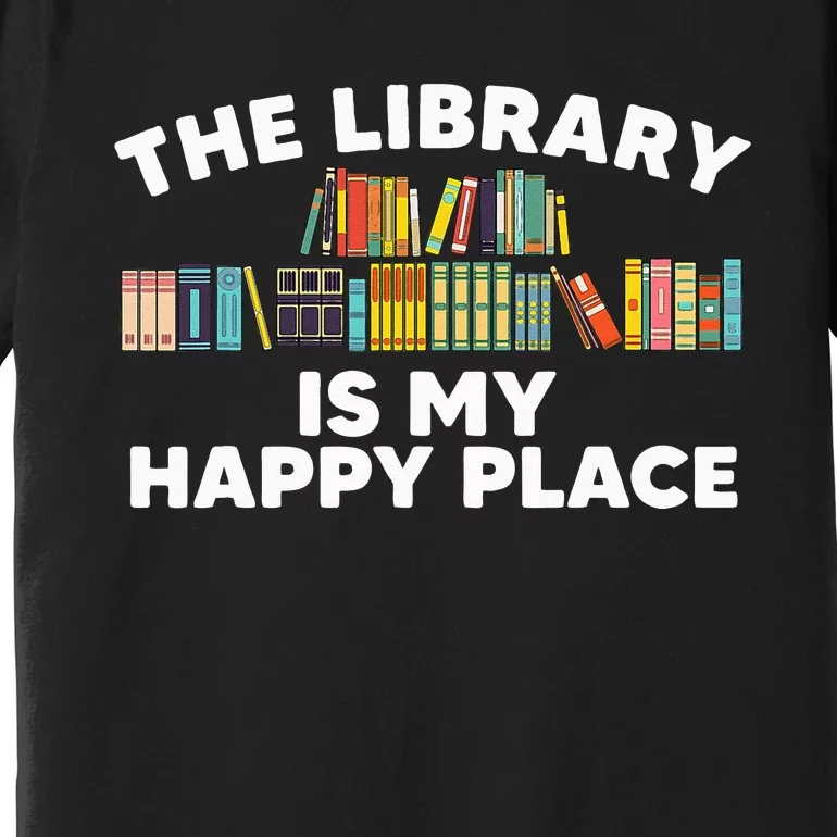 Cool Library Art For Women Bookworm Librarian Book Lover Premium T-Shirt