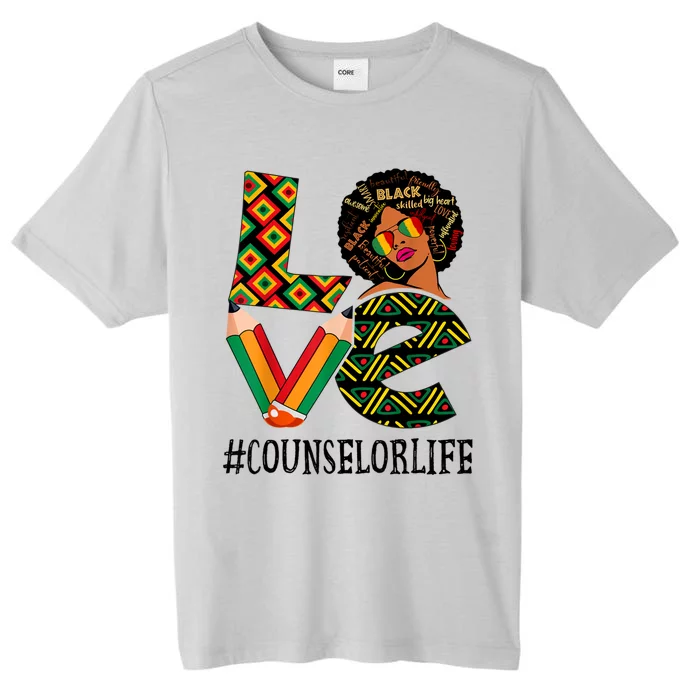 Counselor Love Afro African American Black History Month ChromaSoft Performance T-Shirt