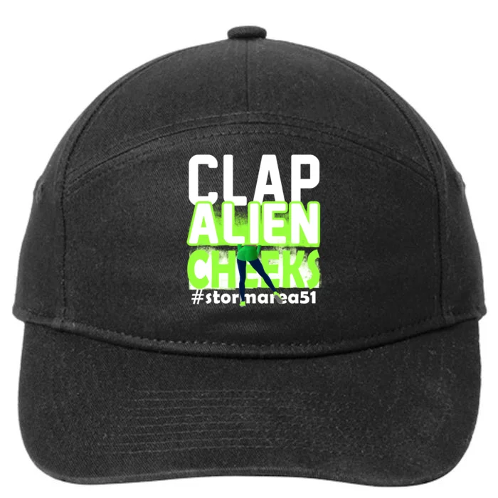 Clap Alien Cheeks Storm Area 51 7-Panel Snapback Hat