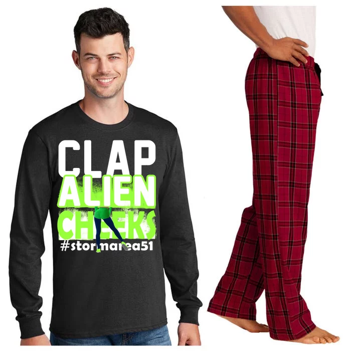 Clap Alien Cheeks Storm Area 51 Long Sleeve Pajama Set