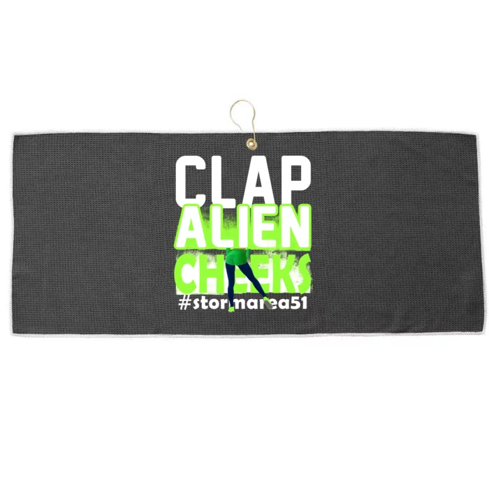 Clap Alien Cheeks Storm Area 51 Large Microfiber Waffle Golf Towel